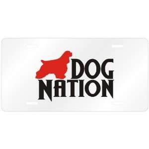    New  Cocker Spaniel Dog Nation  License Plate Dog