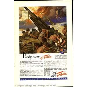   Body blow by Fisher Anti Air Missiles Vintage Ad