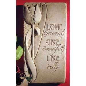  Cast Stone Expressions Collection   Love, Live, Give Fully 