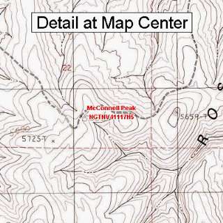  USGS Topographic Quadrangle Map   McConnell Peak, Nevada 