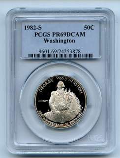 1982 S 50 Silver George Washington Commem PCGS PR69DCAM  