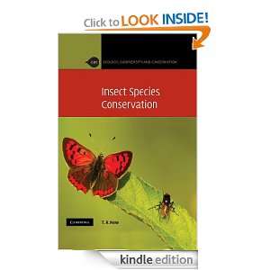Insect Species Conservation (Ecology, Biodiversity and Conservation 