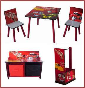 NEW Kidz Racing Cars Table Chair Bench Dresser Bed Book  