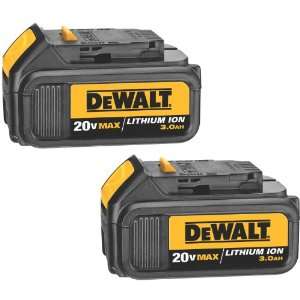  DEWALT DCB200 2 20 Volt MAX Li Ion 3.0 Ah Battery 2 Pack 