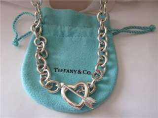 Tiffany & Co. Heart ~Arrow Toggle S/Silver Necklace  