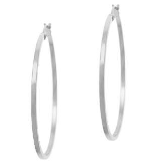 Sterling Silver 35 mm Hoop Earrings  