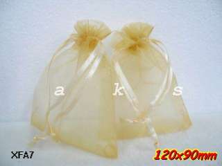 Wholesale Bulk Wedding favor bags jewelry organza gift pure colors 