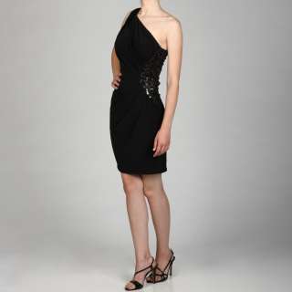 Jessica Simpson Womens One shoulder Sequin Waisted Dress  Overstock 