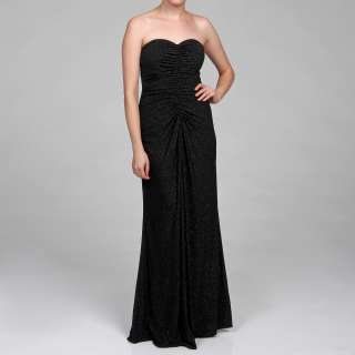 JS Boutique Womens Strapless Glitter Jersey Long Dress  Overstock 