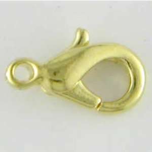 5 TOP QUALITY GOLDPLATED 6MM LOBSTER CLAW CLASPS