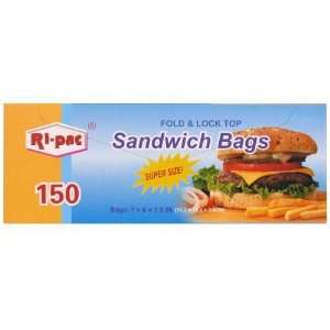  Flip Top Sandwich Size Clear Bags Case Pack 24   893514 