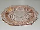 Vintage Glassware: Very Pretty Pink Depression Glass Cake Plate 
