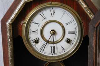 L66 ANTIQUE NEW HAVEN DUCHESS PARLOR MANTEL CLOCK PAT. DATE 1879 