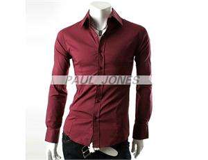   Mens Casual Formal Slim fitted Dress Shirts Collection SZ XS~M  