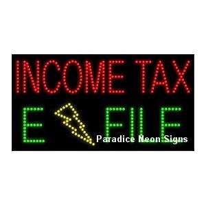  Income Tax E File LED Sign 17 x 32