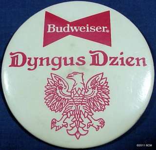   Dzien Advertising Pinback Button Polish Celebration Poland Beer  