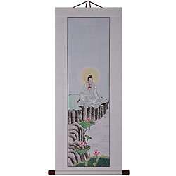 Goddess of Mercy Wall Art Scroll Painting (China)  
