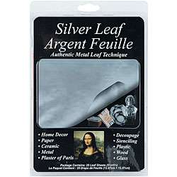 Houston Art 5.5x5.5 inch Silver Leafing Sheets (Pack of 25 