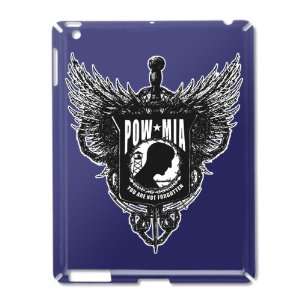   Royal Blue of POWMIA Angel Winged Shield with Chains 
