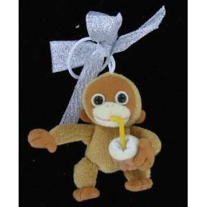  Japanese Sanrio Mascot Plush Ornament Monkey with a Yummy 