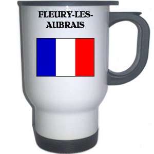  France   FLEURY LES AUBRAIS White Stainless Steel Mug 