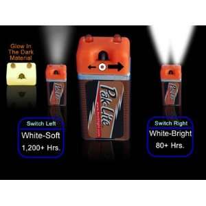   Flashlight with White LED Bulbs + Lithium Battery