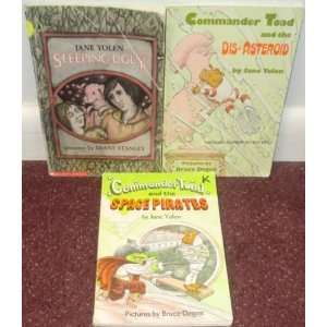 Set of 3 Children Books by JANE YOLEN ~ Commander Toad / Sleeping Ugly