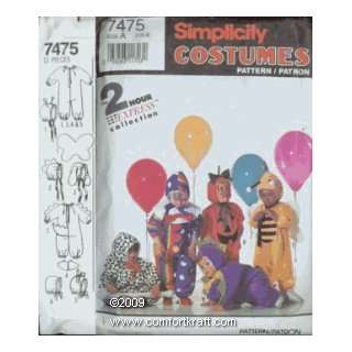  Toddlers Costumes, Simplicity 7475: Simplicity Pattern Co Inc: Books