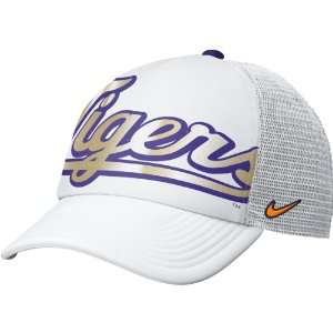  Nike LSU Tigers Womens Retro Trucker Hat Adjustable 