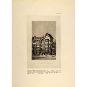 1924 Compleat Angler 1823 Ed. House Izaak Walton Print 