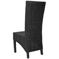 St. Croix Wicker Black High Back Side Chairs (Set of 2)  Overstock 
