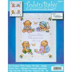 Baby Bears Birth Record Counted Cross Stitch Kit  Overstock