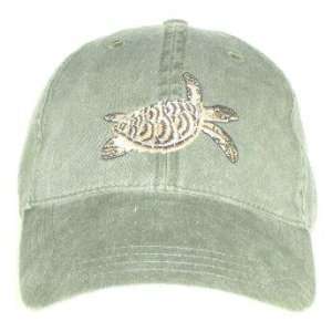  Hawksbill Sea Turtle Embroidered Cotton Cap Patio, Lawn 