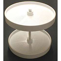 Round 24 inch Double Tray Lazy Susan  