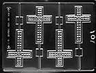   CROSS LOLLY Religious Chocolate Candy Mold 3 7/8 x 2 5/8 x 1/4deep 0.7