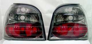 VW GOLF 3 MK3 BLACK HALO ANGEL EYE Head Lights Lamps  