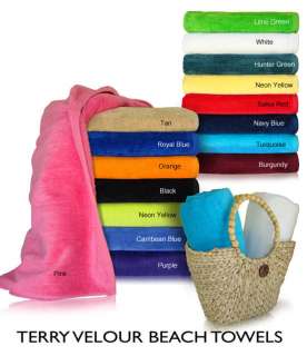 Beach Towels Towel 32x64 100% Cotton Plush and Thick  