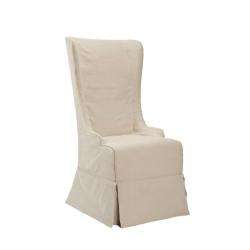 Deco Bacall Ivory Slip Cover Side Chair  Overstock