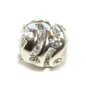 Hidden Gems Silver Plated (039) Spacer Bead, will fit Pandora/Troll 