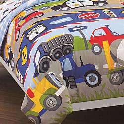   Tractors 5 piece Twin size Bed in a Bag with Sheet Set  