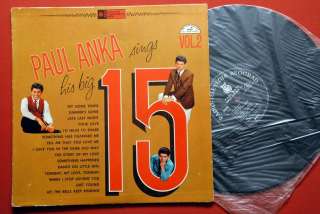 PAUL ANKA SINGS HIS BIG 15 VOL.2 1960’s UNIQUE EXYUG LP  