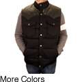 Hudson Outerwear Mens Big and Tall Cotton Leather Yoke Quilted Vest 