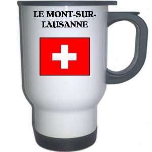Switzerland   LE MONT SUR LAUSANNE White Stainless Steel Mug