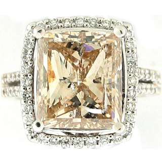 02Ctw Princess Diamond w/ Accents Engagement Ring 18K  