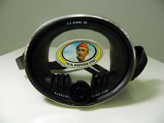   vtg US Divers CO Jacques Cousteau Scuba AQUA LUNG diving mask  