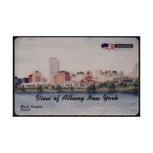   Card View of Albany New York Artistic Skyline by Mark Kenyon. PROOF