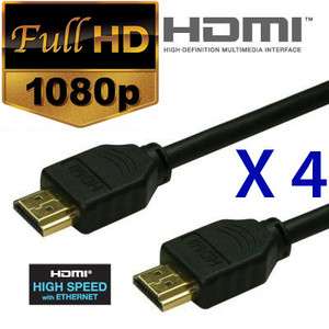   Cable M/M High Speed with Ethernet 1080P (Pack of 4 Cables)  