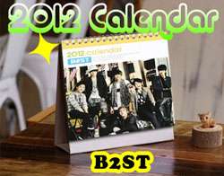 2012 DESK Calendar   JYJ,TVXQ,SNSD,Super Junior,U Kiss,Bigbang,KARA 