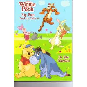   Pooh Big Fun Book to Color ~ in the Garden: Disney Enterprises: Books