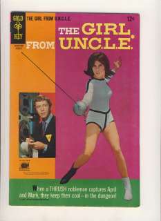 GIRL FROM U.N.C.L.E. 4 GOLD KEY COMICS SILVER UNCLE TV  